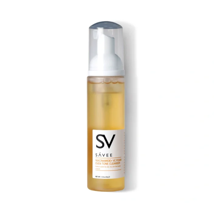 SAVEE NIACINAMIDE + VC FOAM EVEN TONE CLEANSER (80g) - Image 2
