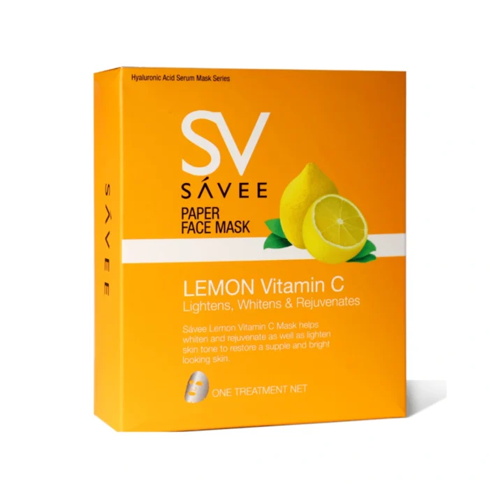 SAVEE PAPER FACE MASK LEMON VITAMIN C 1 piece - Image 2